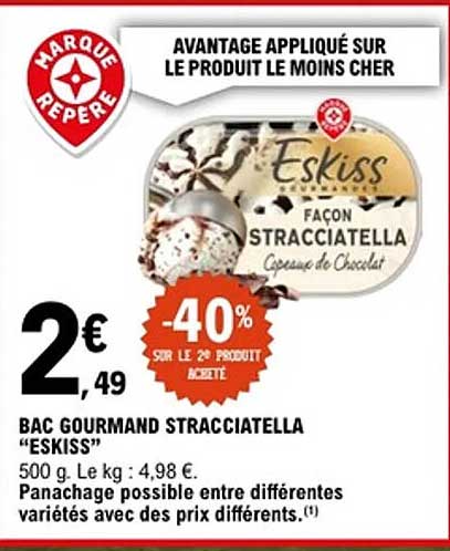 Eskiss Bac Gourmand Stracciatella