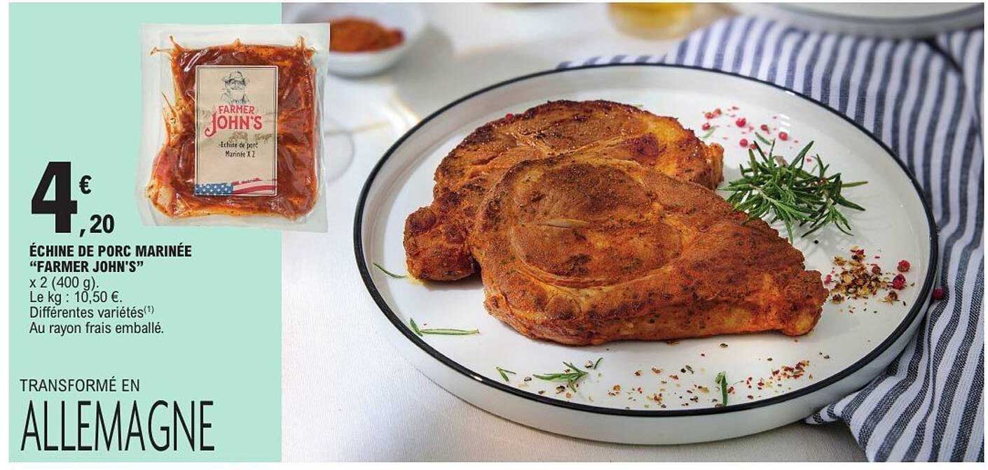 Farmer John's Échine de porc marinée