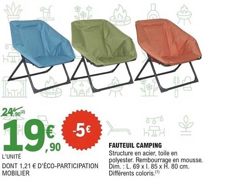 FAUTEUIL CAMPING