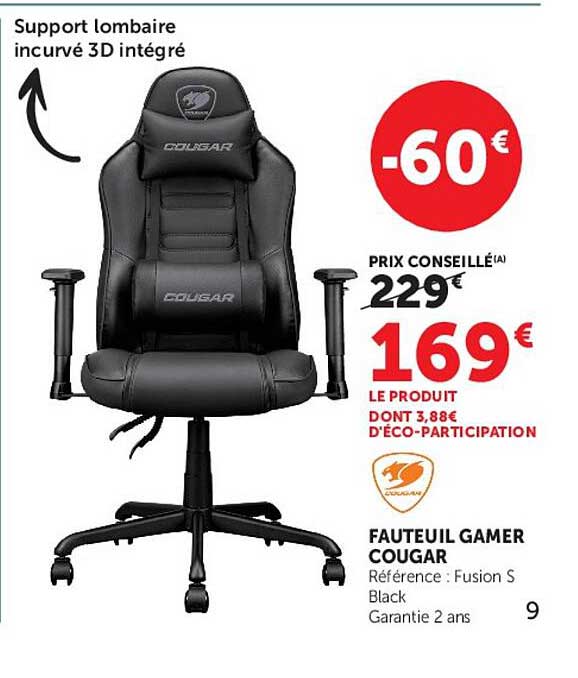 Fauteuil gamer COUGAR