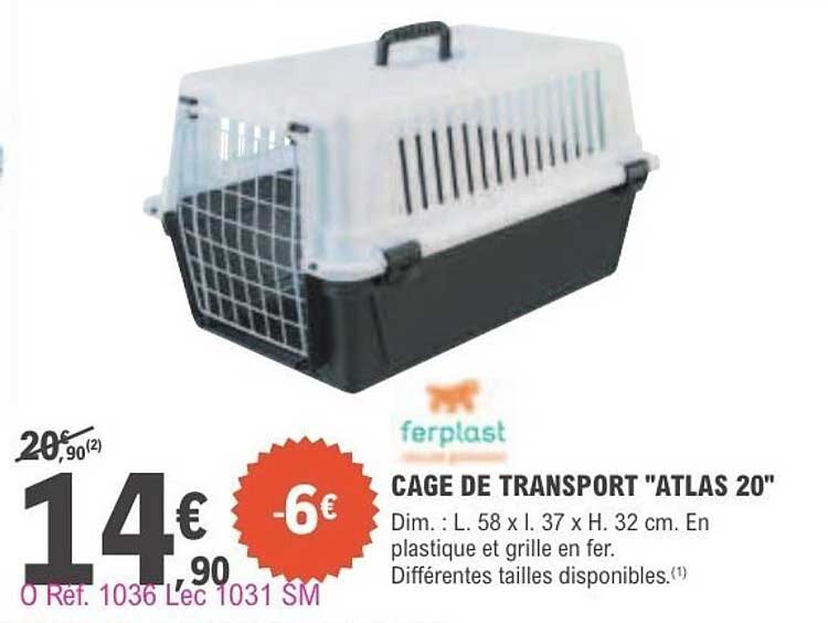 ferplast CAGE DE TRANSPORT "ATLAS 20
