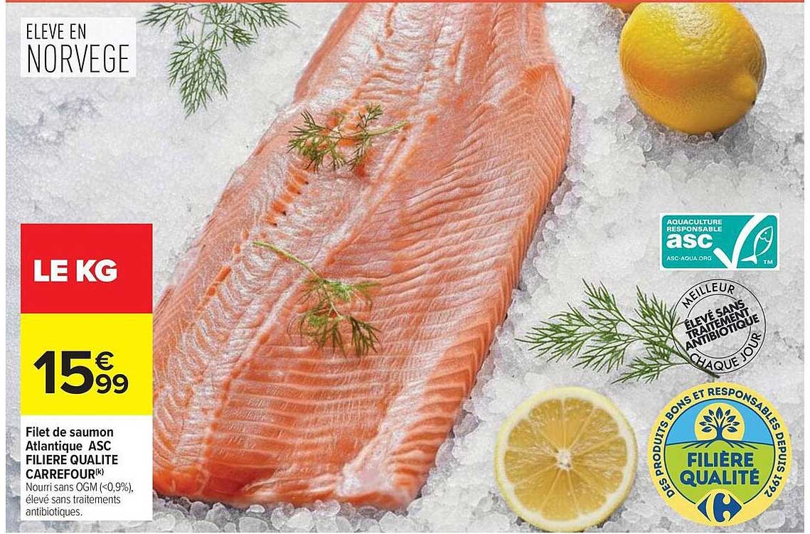 Filet de saumon Atlantique ASC