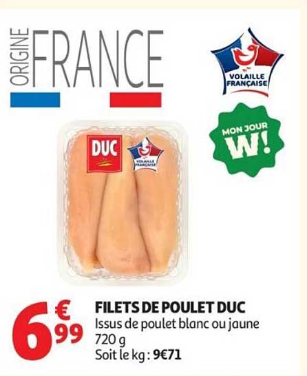 FILETS DE POULET DUC