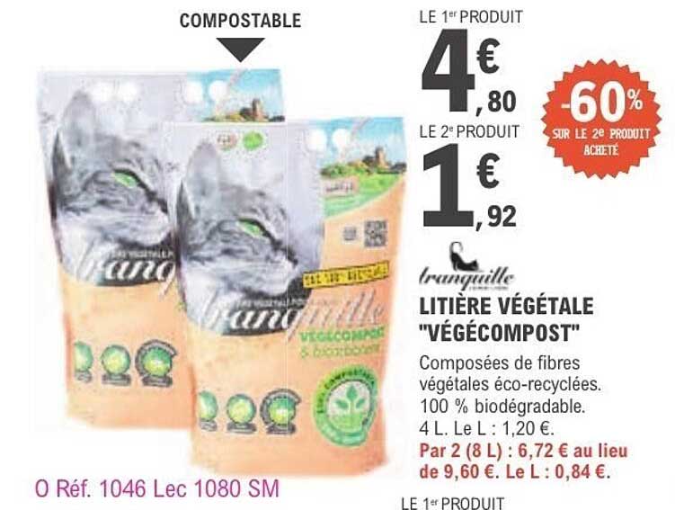 Frangrille LITIÈRE VÉGÉTALE "VÉGÉCOMPOST