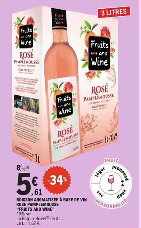 Fruits and Wine Rosé Pamplemousse