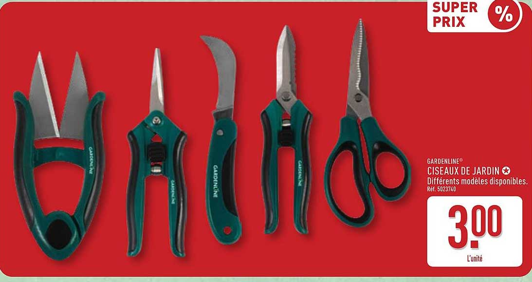 GARDENLINE CISEAUX DE JARDIN