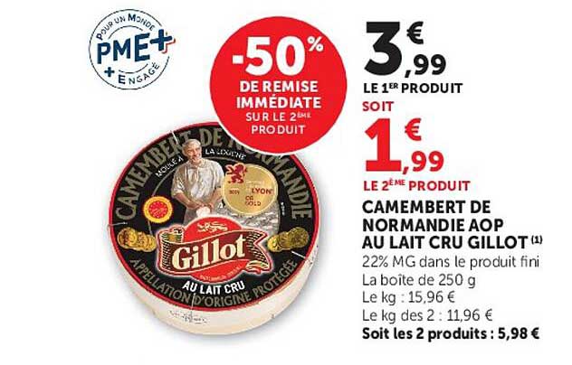 Gillot Camembert de Normandie AOP au lait cru