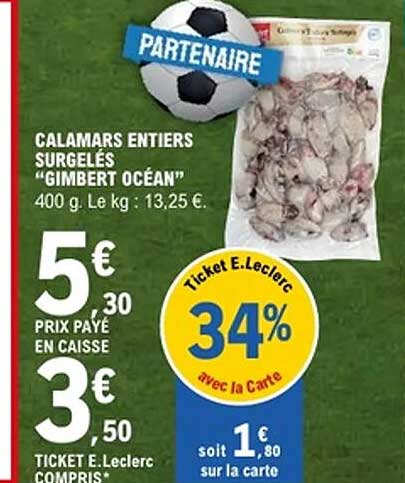 GIMBERT OCÉAN Calamars entiers