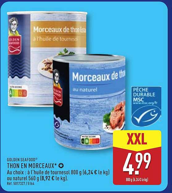 GOLDEN SEAFOOD THON EN MORCEAUX