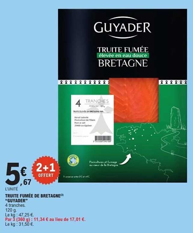 Guyader Truite fumée Bretagne