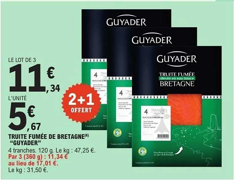 Guyader Truite fumée Bretagne