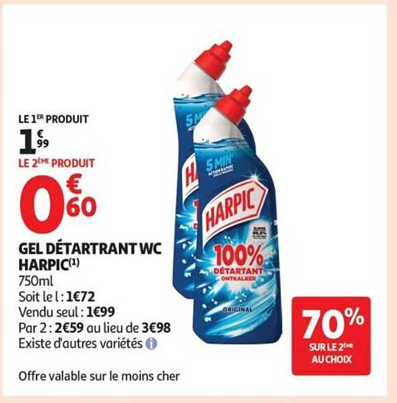 HARPIC GEL DÉTARTRANT WC