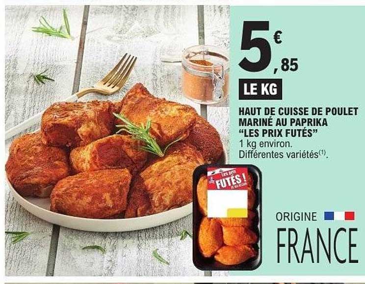 HAUT DE CUISSE DE POULET MARINÉ AU PAPRIKA