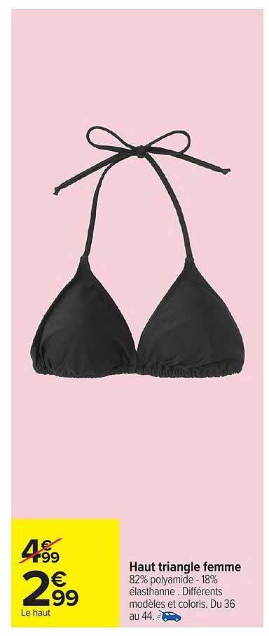 Haut triangle femme