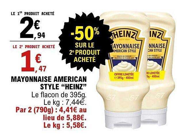 Heinz Mayonnaise American Style