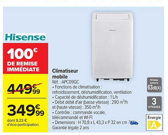 Hisense Climatiseur mobile