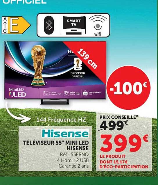Hisense TÉLÉVISEUR 55" MINI LED HISENSE