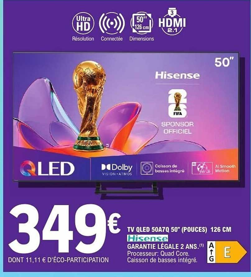 Hisense TV QLED 50A7Q
