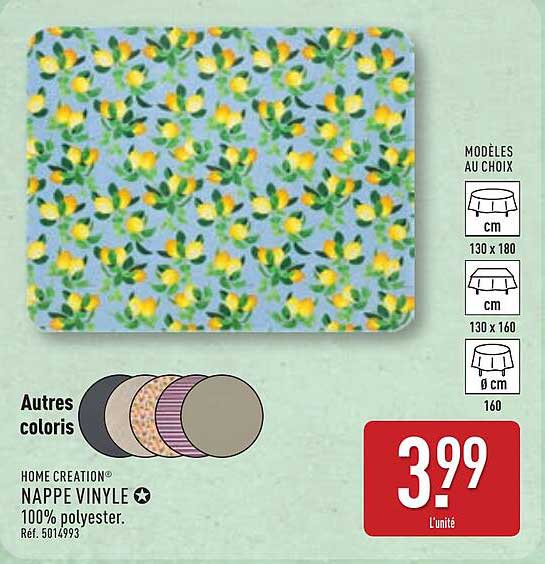 HOME CREATION NAPPE VINYLE