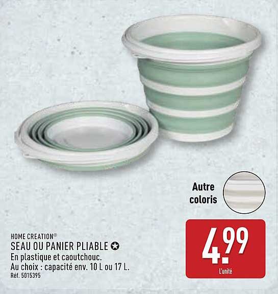 HOME CREATION SEAU OU PANIER PLIABLE