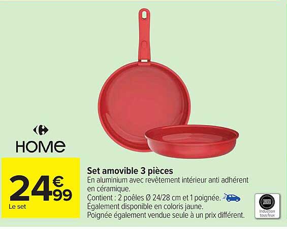 HOME Set amovible 3 pièces