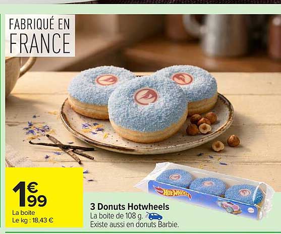 Hot Wheels 3 Donuts Hothweels