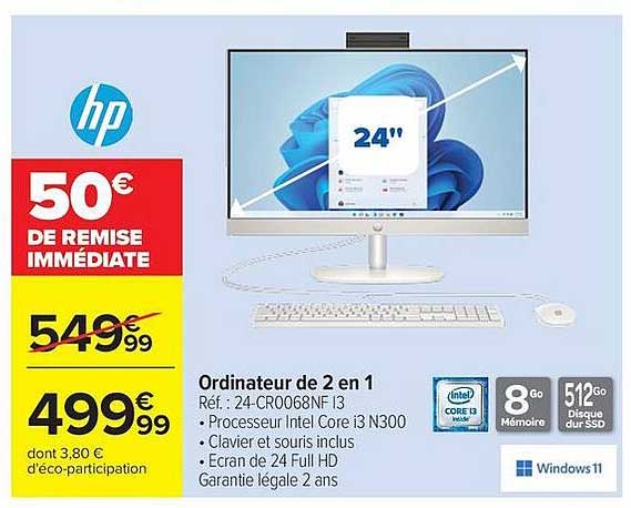 HP Ordinateur de 2 en 1