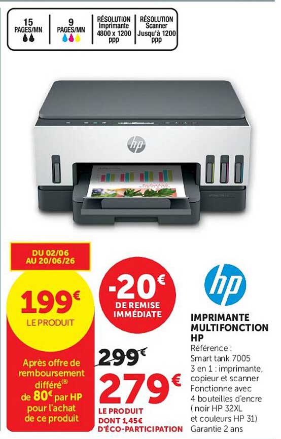 HP Smart tank 7005