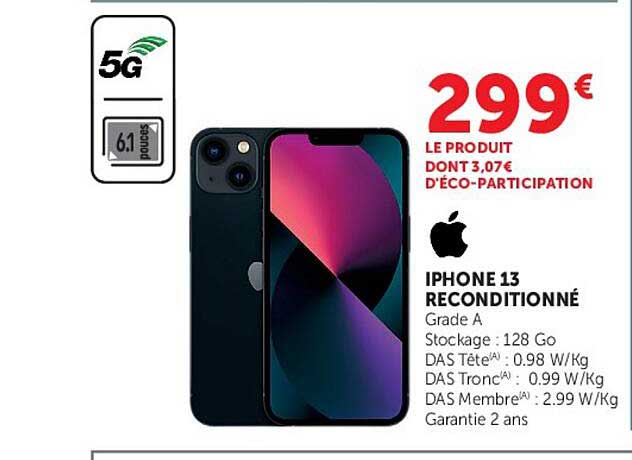 IPHONE 13 RECONDITIONNÉ