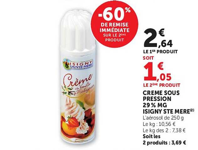 Isigny Sainte Mère Crème sous pression
