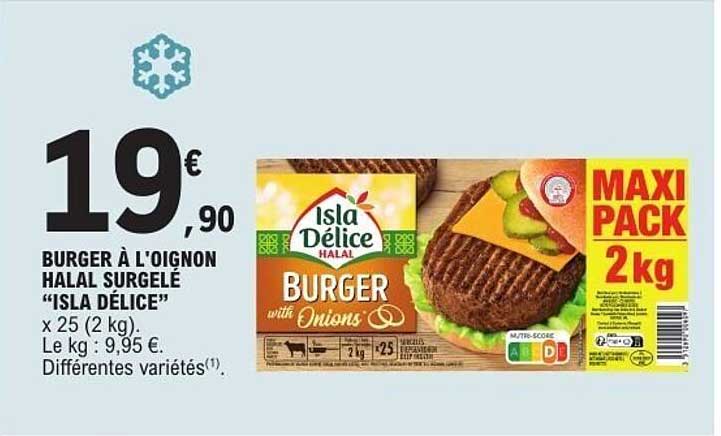 Isla Délice BURGER with Onions