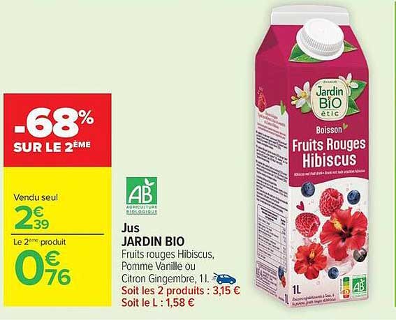 Jardin Bio Fruits Rouges Hibiscus
