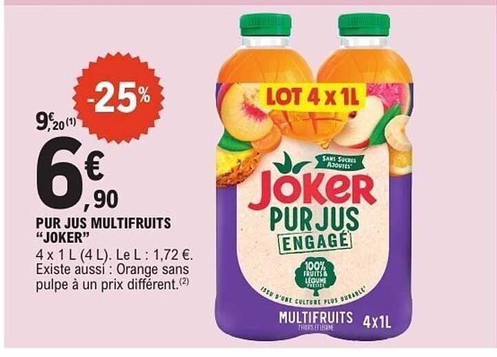 Joker Pur Jus Multifruits
