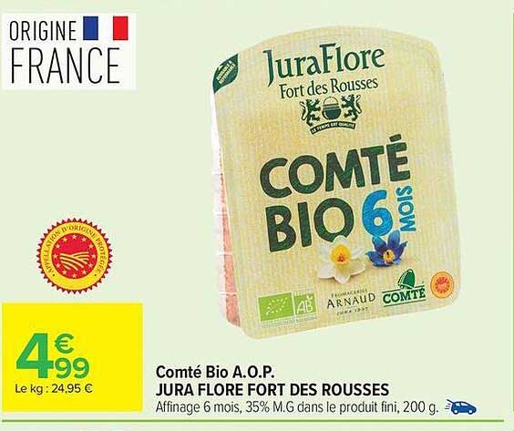 Jura Flore Comté Bio 6 mois