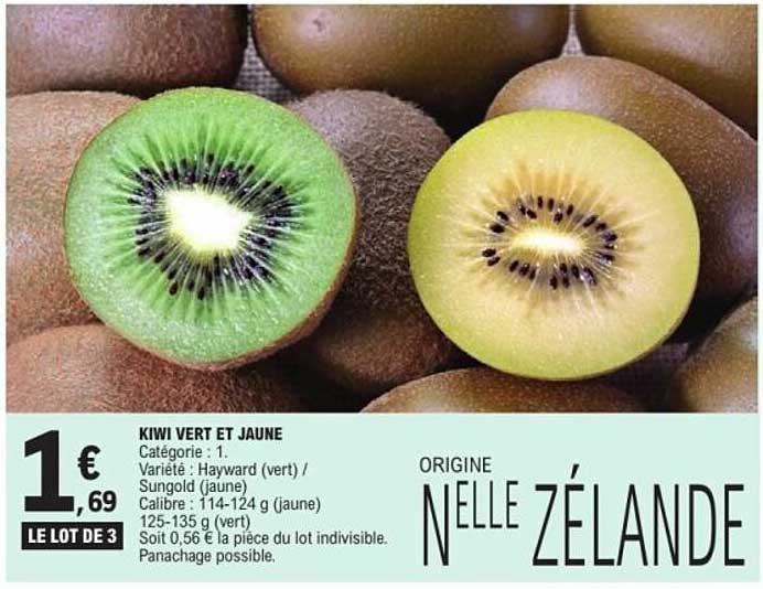 KIWI VERT ET JAUNE