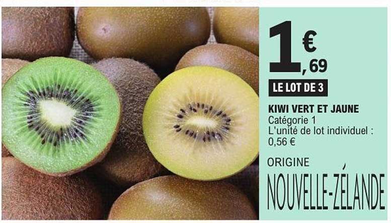 KIWI VERT ET JAUNE