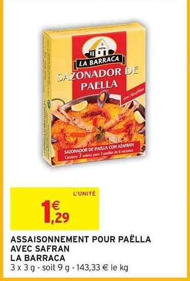 LA BARRACA SAZONADOR DE PAELLA