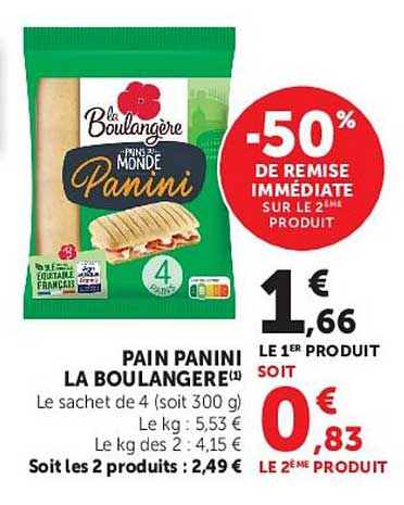 La Boulangère Pains du Monde Panini