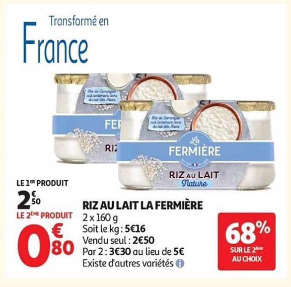 La Fermière Riz au lait