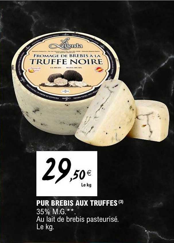 La Leyenda Fromage de Brebis à la Truffe Noire