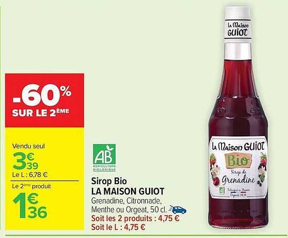 La Maison Guiot Sirop Bio