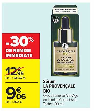 LA PROVENÇALE BIO Sérum