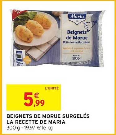La Recette de Maria Beignets de Morue
