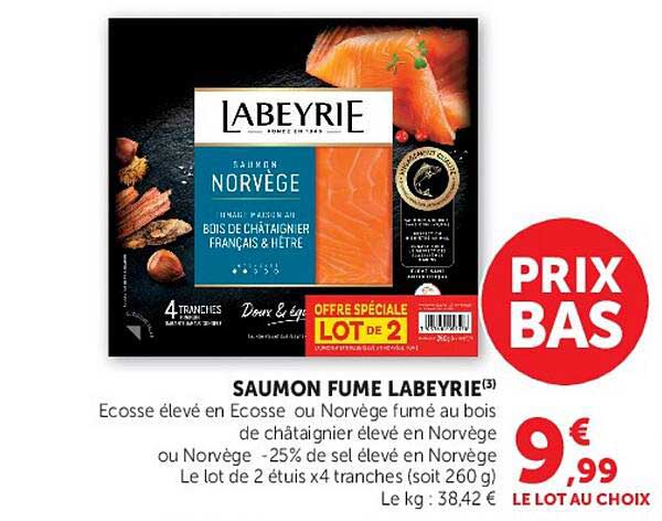 Labeyrie Saumon fumé Norges