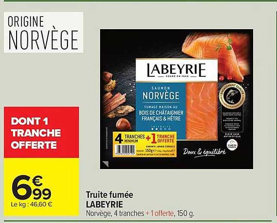 LABEYRIE Truite fumée