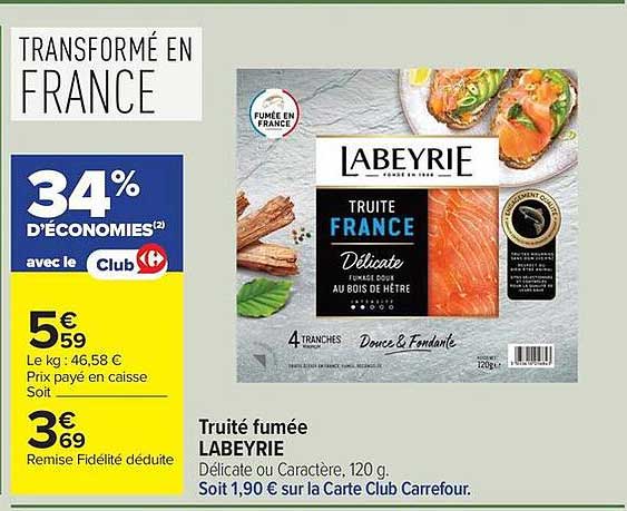 Labeyrie Truité fumée