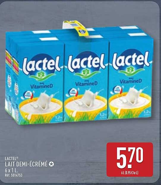 LACTEL LAIT DEMI-ÉCRÉMÉ