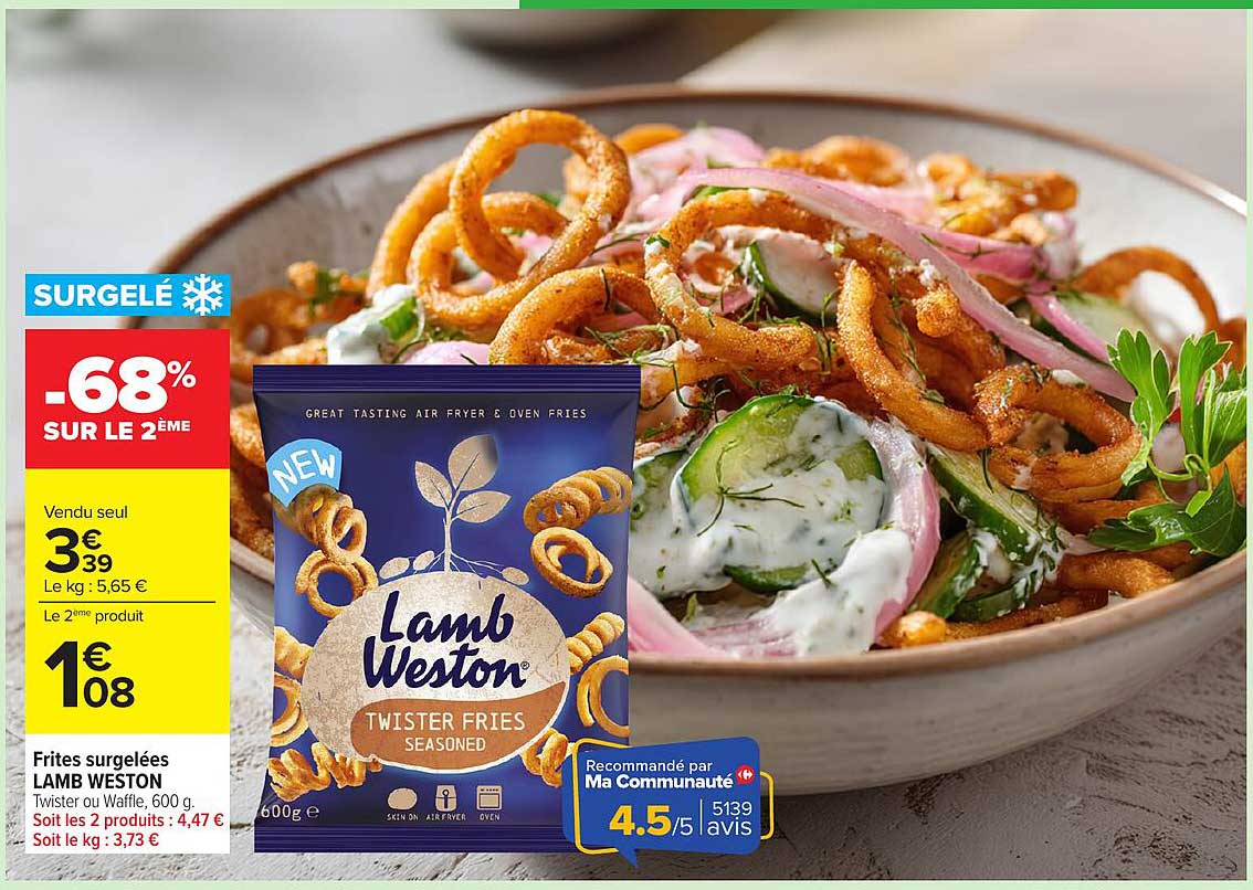 Lamb Weston Twister Fries