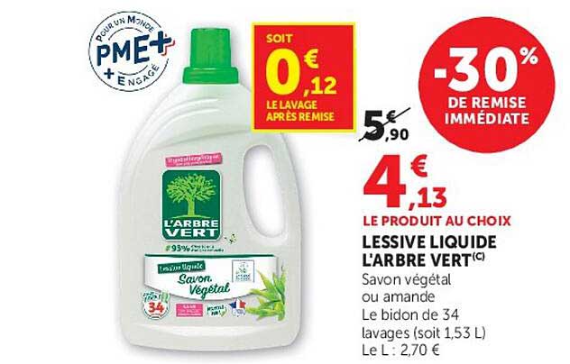 L'ARBRE VERT Lessive liquide