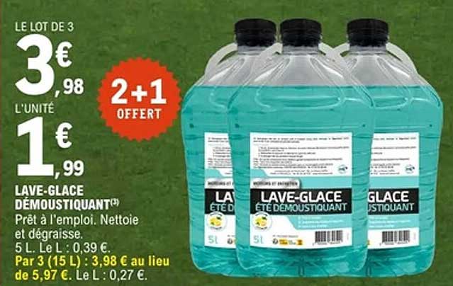 LAVE-GLACE DÉMOUSQUANT